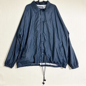 SNAP N WEAR JACKET BLUE MENS 3XL VTG WINDBREAKER SNAP BUTTON